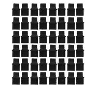 WRITWAA 50pcs Silicone Dust Plug Covers for Ethernet Port, RJ45 Female Anti Dust Insert for Computer Network Connector Home Office Black