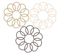 WRITWAA 50pcs Soft Elastic Hair Bands Hair Elastics Holder High Elasticity Ties Ropes Comfortable Seamless Plastic Resin Ponytail Holder for Daily Use