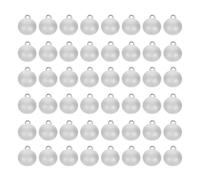 WRITWAA 50pcs White Pearl Buttons for Crafts 10mm Half Round Plastic Buttons with Elegant Pearl Shine, Easy to Sew and Use, for Creative Craft Applications and Sewing Skirts or Jackets