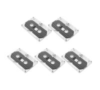 WRITWAA 5pcs Blank Cassette Tape: Audio Cassette Tape 45 Minute Low Noise for DIY Music Speech Voice Mixtape Blessing Recording, Teacher Students, with Storage Case