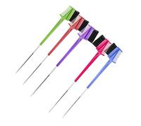 WRITWAA 5PCS Brow Combs Durable Steel Pin Eyebrow Brushes for Makeup Practical Hair Dye Tools for Home Salon Shop Use Random Random Color