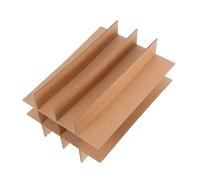 WRITWAA 5pcs Brown Cardboard Box Dividers Inserts 12-section Grid Wine Transport Protection 55x55x300mm Moving Glassware Shipping Supplies Secure Packing Kit