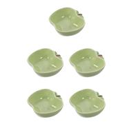 WRITWAA 5pcs Ceramic Hamster Food Bowl for Small Animals Cute Design and Easy to Clean Stable Nonslip Base Feeder for Chinchillas and Guinea Pigs