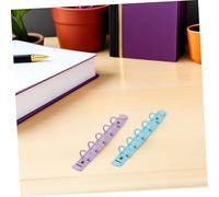 WRITWAA 5pcs Colorful Metal Binder Rings Reusable Loose Leaf Buckles for Notebooks Scrapbooks DIY Stationery Wear-Resistant Office Book Rings with Secure Binding in Green Pink Purple