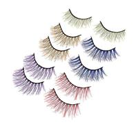 WRITWAA 5Pcs Creative False Eyelashes for Women Soft Natural Eye Accessories for Parties Weddings Daily Use Selection