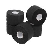 WRITWAA 5pcs Disposable Neck Strips for Barbers Black Neck Covering Paper Waterproof and Flexible Band for Hair Cutting and Styling in Salons