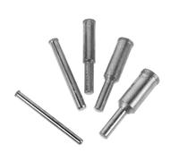 WRITWAA 5pcs Emery Diamond Grinding Mounted Point Coarse Grits, Spherical and Concave Heads for Lustrous Surface Finish and Shaping, for Glass and Beeswax in Hobbyist Crafting Routines