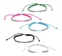 WRITWAA 5pcs Golf Score Counter Beads Bracelet, 10 Beads Cord Score Counting Bracelet for Men Women, One-handed Operation, Secure Fit, for Competitive Matches and Practice