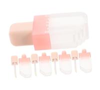 WRITWAA 5pcs Ice Shape Lip Gloss Tubes Refillable Lipstick Bottles Lip Balm Vials Travel DIY Kit