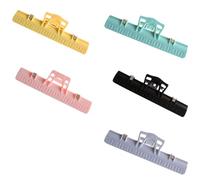 WRITWAA 5pcs Music Book Clamp and Musical Score Holder Clips with Embossed Scale, Portable Abs and Metal Material, Suitable for Home Practice and Going to Play Assorted Assorted Style