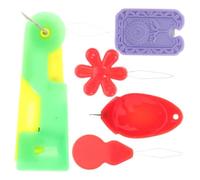 WRITWAA 5pcs Needle Threaders for Embroidery and Sewing Quick Threading Tools with Plastic Easy Use for Small Needle Eyes Multipurpose DIY Accessories Random Colors Random Color