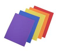 WRITWAA 5pcs Pp Dual Pocket Folder with Spacious Two-Page Layout for Filing Cabinet, Easy Annotation and Document Organisation, for Departmental Use and College Students