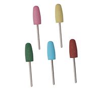 WRITWAA 5pcs Rubber Nail Drill Bits for Manicure and Polishing Strong and Sturdy High Strength Nail Bits