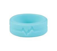 WRITWAA 5pcs Silicone Finger Rings for Women and Men, Blue Soft Rings Fashionable Simple Design, Comfortable Fit for Everyday Life and Party Wear