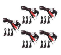 WRITWAA 5sets 4pcs Lead Wire Connect Cables for Therapy Machines Durable Pin Connector Compatible with Therapeutic Devices High Grade Enhance 4pcs*5