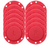 WRITWAA 6 Pairs Magnetic Snap Buttons for Clothing, Easy to Sew Nylon and Magnet Fasteners, for Cardigan and Wallet DIY Tailor Sewing Crafts, Red 26mm Decoration