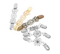 WRITWAA 6 Pcs Vintage Alloy Swirl Brooch Set Versatile Scarf Pin Sweater Clasp Cardigan Connector for Womens Business Casual and Party Wear Durable Decorative Headscarf Clip with Timeless