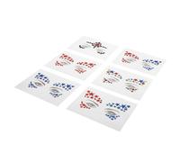 WRITWAA 6 Sheets Five-pointed Star Sticker Makeup Stickers for Eyes Decals for Face Festival Face Gems Random Style
