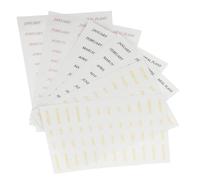 WRITWAA 6 Sheets of English Words Stickers Self-Adhesive Gold Foil Scrapbook Decals for DIY Notebook Decoration, Made of Sturdy Pet Material, Easy to Stick for Children’s Handmaking
