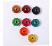 WRITWAA 600pcs Colored Wooden Beads Diameter Round DIY Craft Accessories for Jewelry Making Home Decoration Creative Natural Wood Bead