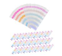 WRITWAA 600pcs Colorful Writable Sticky Tabs for Books Documents Files Repositionable Page Markers with Transparent Writable Area Sturdy Paper Index Stickers for Reading Notes and File