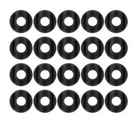 WRITWAA 60pcs Black Plastic Mobility Walker Spare Parts U Shaped Washer Design with 8.2mm Hole Fits 19mm Tube for Enhanced Stability and Shape Maintenance, Replacement for Elderly Users