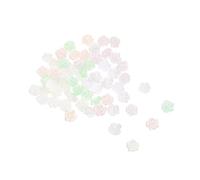 WRITWAA 60pcs Camellia Rose Nail Art Decorations with Iridescent Ab Flower Charms for Women and Lightweight Handmade Nails Embellishments for DIY Manicure Crafting