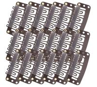 WRITWAA 60Pcs Deep Brown U-Shaped Metal Wig Clips for Hair Extensions and Beret Hat Fixing, Sturdy Clip-In Hair Extension Accessories for Women’S Styling