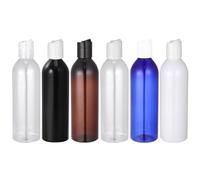 WRITWAA 6Pcs 250Ml Travel Lotion Bottles Refillable Leak-Proof Press Top Cosmetic Containers for Shampoo Body Wash and Skincare on The Go
