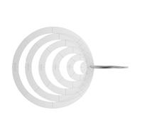 WRITWAA 6pcs Acrylic Quilting Template Set Round Circle Shapes and Ergonomic Edge, Visibility for Pattern Matching, for Beginner Quilters and DIY Projects in Crafts