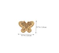 WRITWAA 6pcs Adjustable Gold Needle Ring Thimbles for Sewing Finger Protection Portable Lightweight Covers for Household Mending Professional Sewing Thimble with Butterfly Heart and Plum