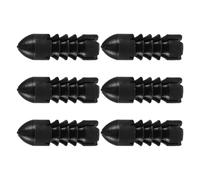 WRITWAA 6pcs Dart Wing Protector Accessories Aluminum Alloy Dart Flight Tail Correction Protectors Black Easy to Install Prevent Wing Deterioration Competitive and Recreational Use