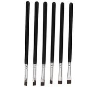 WRITWAA 6pcs Eye Makeup Brush Flat Eyeliner Eyebrow Brushes Multipurpose Durable Tools for Professional and Home Use