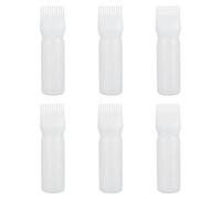 WRITWAA 6pcs Hair Dye Root Comb Bottle Applicator Brush for Dying Coloring Oil Treatment at Salon Home