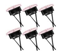 WRITWAA 6pcs Heart-shaped Rhinestone Car Air Vent Clips with Aromatherapy Diffuser Pink Decorative Car Vent Mounting Clips for Front Dash Ac Outlet Interior Fragrance Charms