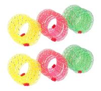 WRITWAA 6pcs Interactive Cat Spring Plastic Hose Flexible Spiral Teaser for Pets and Kittens to Exercise Reaction Ability and Prevent Random Color
