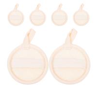 WRITWAA 6pcs Loofah Face Exfoliating Pad: Body Scrubber - Facial Exfoliator - Natural Makeup Remover for Dead Skin Blackheads Cleansing Women Men Bath Shower Scrub