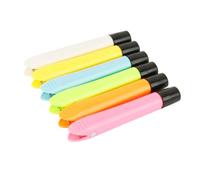 WRITWAA 6pcs Magnetic Chalk Clips for Classroom School Supplies Practical Chalk Holders with Firm Grip Random Colors Hands-clean Writing Pen Clamps Random Color