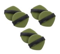 WRITWAA 6pcs Makeup Sponges Green Teardrop Shape Hydrophilic Polyurethane Material for Seamless Finish and Detailed Application on Hard-to-reach Areas for Wet and Dry Blending