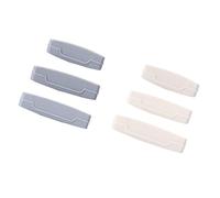 WRITWAA 6pcs Manual Toothpaste Squeezer Creative Rolling Tube Facial Extruder Gray White Toothpaste Dispenser Bathroom Accessories for Adults Efficient Mess Use