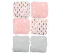 WRITWAA 6pcs Menstrual Pads Organizer Portable Sanitary Pouch with Confidential Design for Women School Travel Versatile Storage Bag for Pads Cosmetics Essentials