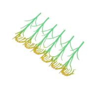 WRITWAA 6pcs Model Rice Paddy Plants with Realistic Detailing, Plastic Miniature Farm Crops for Dioramas and Dollhouse Garden Plants, Scenic Landscaping Accessories for Model Railway