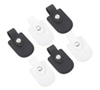 WRITWAA 6pcs Nail Scissor Covers PU Protectors Flexible Sewing Scissor Sheaths for Cuticle Scissors Black White Compact Professional Design