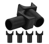 WRITWAA 6pcs Plastic Wheelchair Seat Rail Guide for Transport Chairs and U-Shaped Chair Rail Structures, Easy Installation with Reliable Seat Support for Care Facilities and Homes