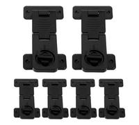 WRITWAA 6pcs Proof Drawer Locks for Cabinets and Cupboard Doors, Black Plastic Safety Locks with One-Hand Operation, for Bedrooms and Playrooms to Secure