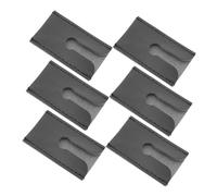 WRITWAA 6pcs Pu Leather Head Cover Safety Case for Butterfly Double Edge Manual Travel Shaving Accessories for Men