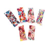 WRITWAA 6Pcs Rabbit Ear Hairband Elastic Bow Knot Headbands with Watermelon Pattern Comfortable Hair Accessories for Newborns