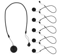 WRITWAA 6pcs Retractable Pen Lanyard with Stable Silicone Base and 8mm Ring, Anti-lose Stylus Tether for Tablet Pen and Touchscreen Devices, for Back to School Decorations and Signing