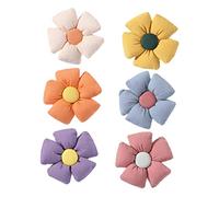 WRITWAA 6pcs Sunflower Headband Fabric Flower Hair Clips for Girls Hair Flowers and Headbands for Girls