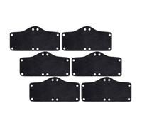 WRITWAA 6Pcs Washable Black Hard Hat Sweatbands, Cotton Helmet Liners Absorbent Sweat Pads for Worker Safety Helmets, Reusable Hard Hat Accessories for Industrial Use